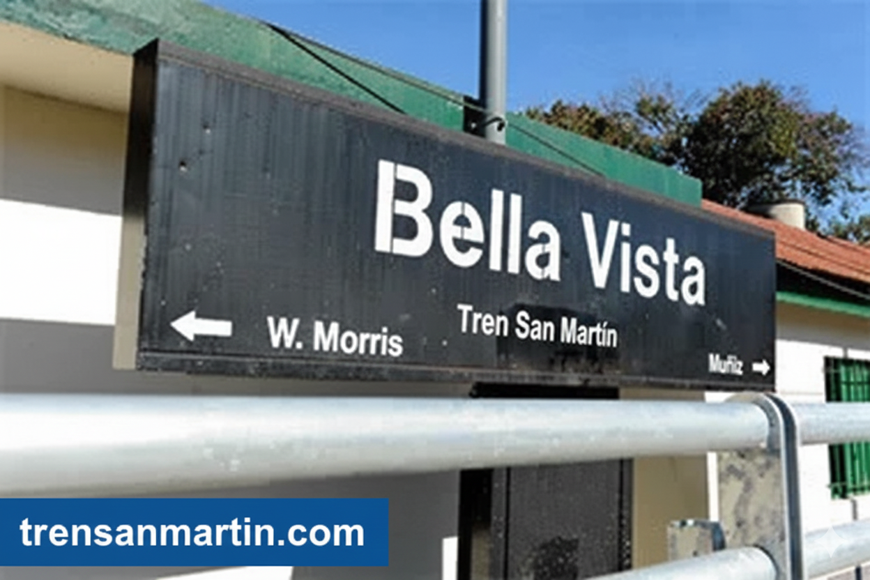 Estación Bella Vista – Tren San Martín Dirección, Colectivos y Zona Residencial