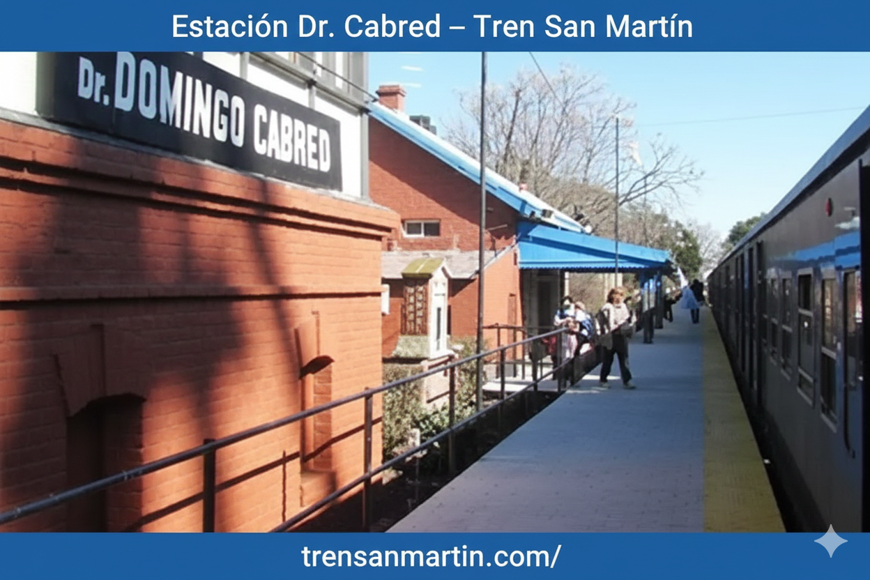 Estación Dr. Cabred – Tren San Martín Dirección, Colectivos y Mapa