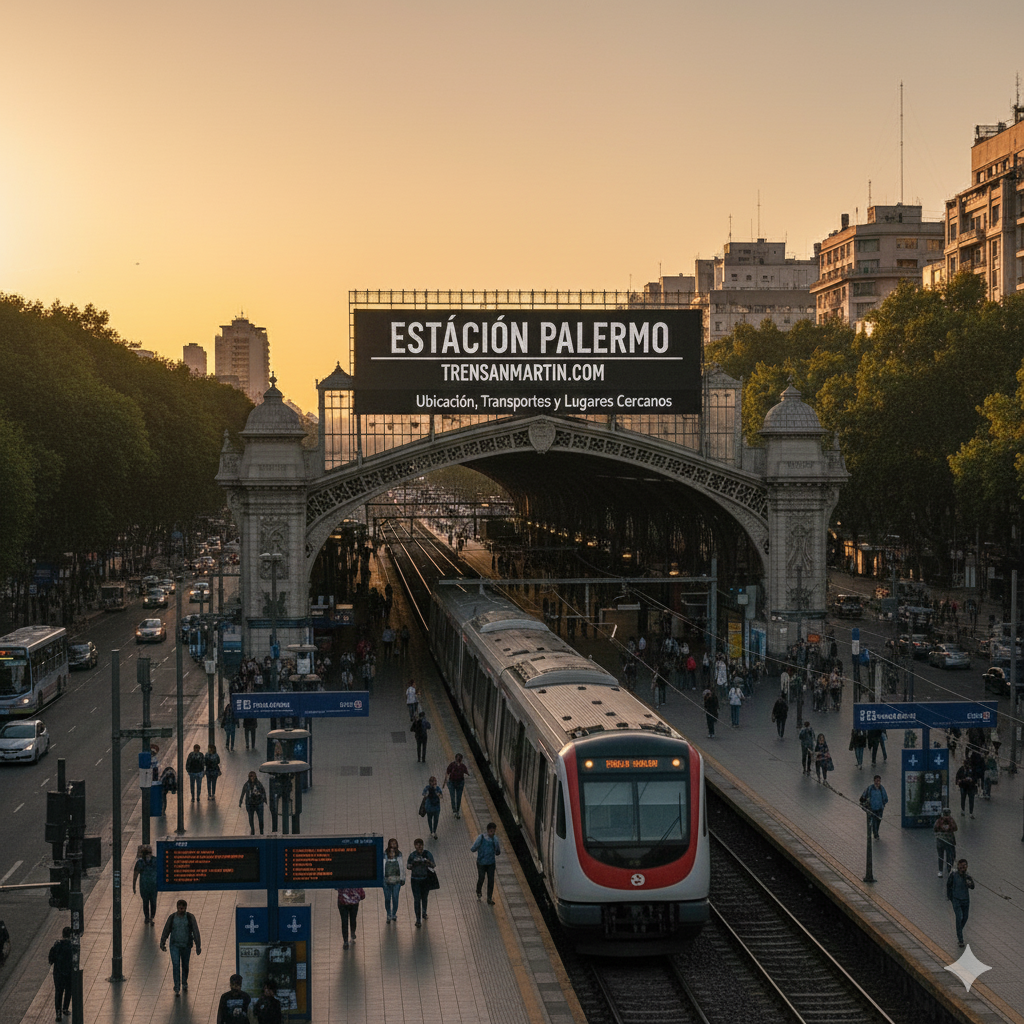 Estación Palermo – Tren San Martín | Ubicación, Transportes y Lugares Cercanos