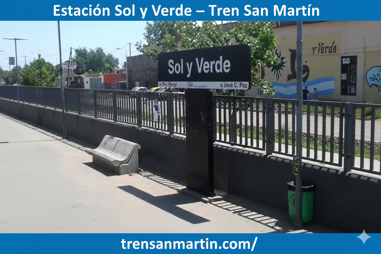 Estación Sol y Verde – Tren San Martín Ubicación, Colectivos y Accesos