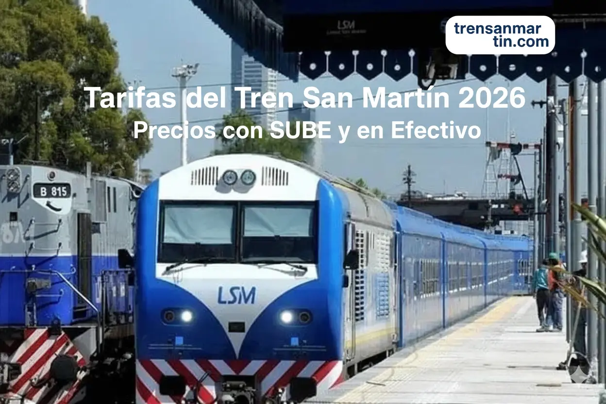 Tarifas del Tren San Martín