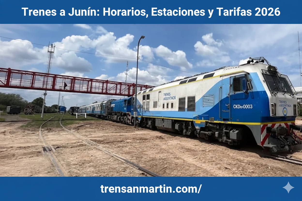 Trenes a Junín Horarios, Estaciones y Tarifas 2026
